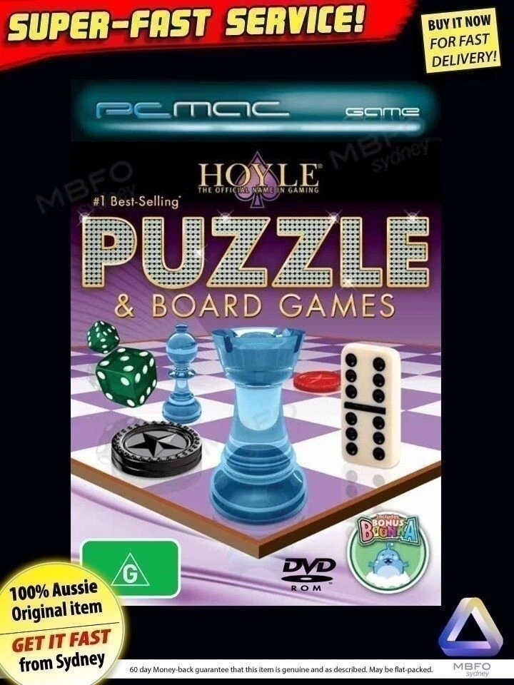 Hoyle Puzzle & Board Games *NEW!* +$30 BONUS for PC Windows 7 8 Vista XP Hoyle's - Image 1 of 1