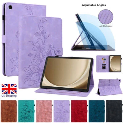 Shockproof Flip Flower Tablet Stand Case For iPad 4 5 6 7 8 9 Mini Pro Air 2024 - Image 1 of 4