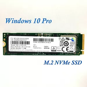 Lenovo Samsung 512GB NVMe M.2 SSD Solid State with Windows 10 Pro Installed - Picture 1 of 16