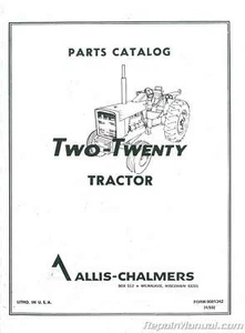 Manual de dos veinte piezas Allis Chalmers - Imagen 1 de 1