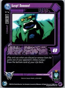 1x DBGT TCG GASP! NOOOOO! L1-4 ALT FOIL HOLO PROMO SHADOW DRAGON SAGA LIMITED - Picture 1 of 1