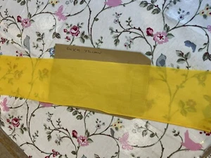 Stoffrest Patchwork Basteln Nähen Material gelb Polycotton 64x9cm - Bild 1 von 1