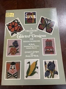 Vintage 1977 Treasury of Charted Designs For Needleworkers Patterns Dover Series - Picture 1 of 11