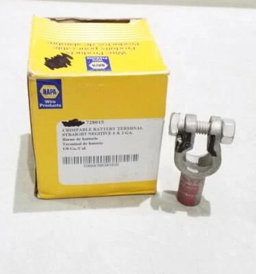 728015 Napa 1&2 Ga. Crimpable Straight Neg. Terminal Free Shipping Free Returns  - Image 1 of 4