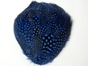 ONE GUINEA FEATHER PAD ROYAL BLUE Headband/Hats/Grizzly - Picture 1 of 1