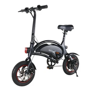 Bicicleta eléctrica negra scooter eléctrico con asiento Ebike 350W sin StVZO - Windgoo B3 - Imagen 1 de 10
