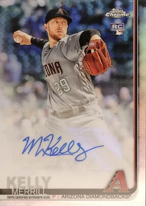 2019 Topps Chrome Update Baseball Autographs #CUA-MKE: Merrill Kelly Base - Picture 1 of 4