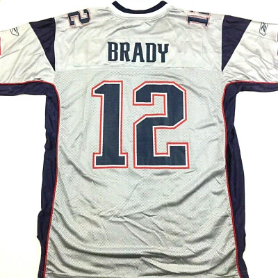 Camiseta para hombre Tom Brady New England Patriots #12 Reebok On Field NFL fútbol XL Foto 1 de 4
