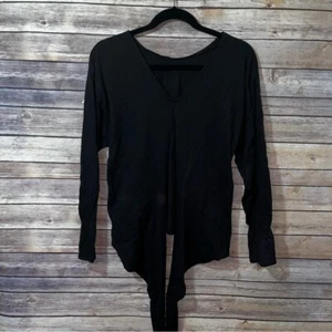 Zara Loose-Fitting Tie Waist Long Sleeve Top Size Small C2 - Picture 1 of 4