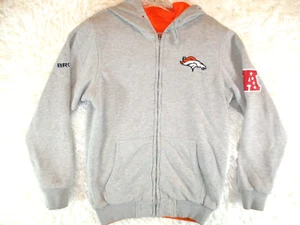 Denver Broncos Reversible  Jacket Men's Size XS Extra Small Football Hoodie - Picture 1 of 12