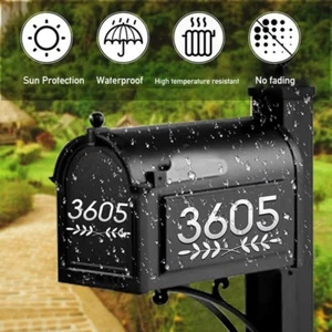 Gemdeck Reflective Mailbox Numbers for Outside Mailbox Stickers Number Set Large - Picture 1 of 3
