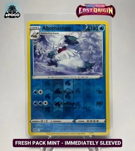 Abomasnow 043/196 Reverse Holo Pokemon TCG: Lost Origin Card MINT SHIPPED TODAY - Picture 1 of 2