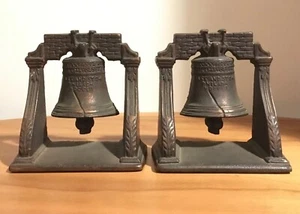 Vintage Liberty Bell Bookends  - Picture 1 of 6