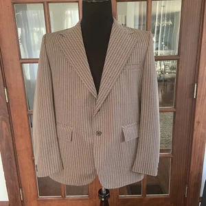 Vintage 60’s/70’s Mens Herringbone Coat Jacket John Blair Classic - Picture 1 of 9