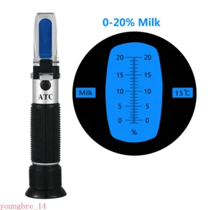 0 ~ 20% Milch Refraktometer Saft, Sojamilch, Getränke, Obst Honig Meter Tester - Bild 1 von 12