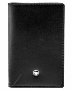 MONTBLANC Meisterstuck Black Cowhide Leather Business Card Holder 14108