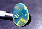 Lovely Dominican Clear Sky Blue Amber Polished Pendant Stone 28Mm Free Drilling