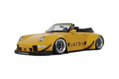 PORSCHE 991 (993) RWB BODYKIT CABRIOLET AMARELO ESCALA 1:18 MODELO GT SPIRIT GT450 - Imagem 1 de 4