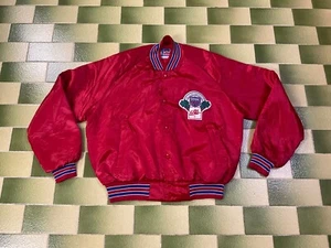 Vintage 90s Diet Coke NFL Super Bowl XXV Silver Anniversary Bomber Jacket M-L - Picture 1 of 6