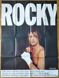 STALLONE -- ROCKY. AFFICHE ORIGINALE CINÉMA 120 x 160 -- 1976 - Afbeelding 1 van 2