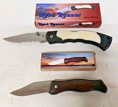2 New Folding Pocket Knife Large & Small Frost Cutlery - Image 1 of 4