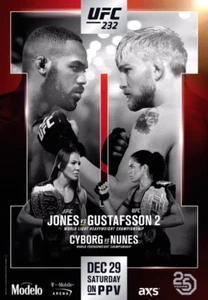 UFC 232: Jones vs. Gustafsson 2 - Fight Poster - 12x18" - Picture 1 of 1
