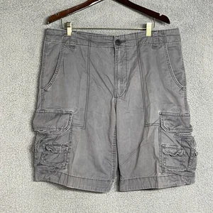 Vintage Aeropostale Men’s Cargo Shorts 36 Y2K Heavyweight Cotton Baggy Skater - Picture 1 of 10