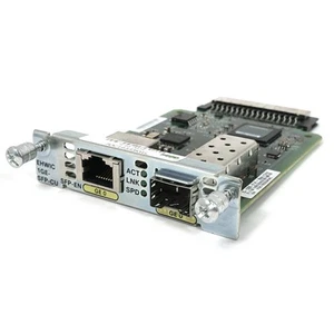 Véritable carte WAN haute vitesse Cisco EHWIC-1GE-SFP-CU 1 port amélioré double mode - Photo 1/5