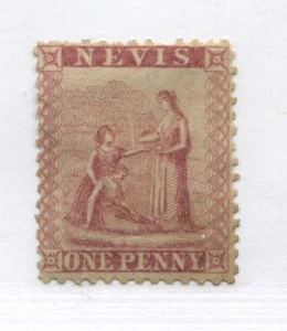Nevis 1861 1d red mint o.g. - Picture 1 of 1