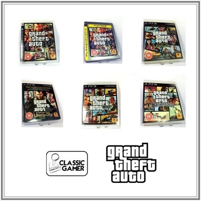 Grand Theft Auto IV, V, San Andreas, Episodes from Liberty City GTA Games PS3 VG - Image 1 of 2