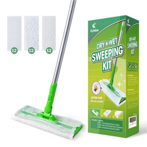 Sweeper Mop Wet & Dry Mops For Floor Multi Surface Cleaning Disposable Dust Mop - Picture 1 of 7