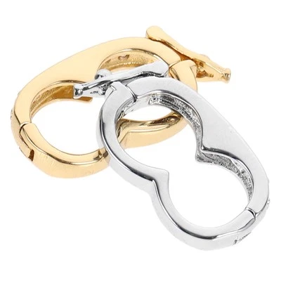  2 Pcs Necklace Clasps Bead Buckle Jewelry Chain Shortener Clip Miss Enhancer - Image 1 of 4