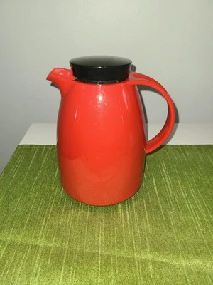 Emsa Auberge 0.35L Coffee Pot Carafe Thermos Flask- Made in Germany Red Black - Image 1 of 4