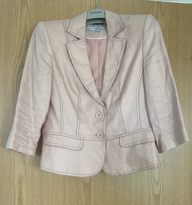 Next Linen Skirt Suit. Size 10. - Image 1 of 4