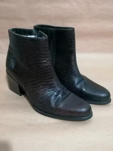 Vintage M&S St Michael Leather Ankle Boots size 6 - Picture 1 of 15