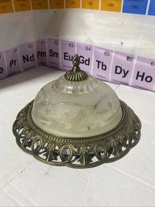 Lámpara de techo empotrada de latón Mid Century - Imagen 1 de 6