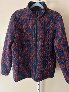 Lands’ End Quilted Paisley Print Lightweight Quilted Primaloft Jacket Sz.XL - Picture 1 of 15