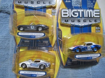 JADA BIGTIME MUSCLE 3 CHEVY CORVETTE ZL-1 ROADSTER 2008 OLA 14 COCHE NUEVO 1:64 Foto 1 de 4