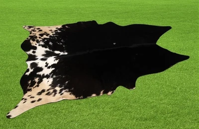100% New Cowhide Rugs Area Cow Skin Leather (43" x 45") Cow hide SA-5427 - Image 1 of 3