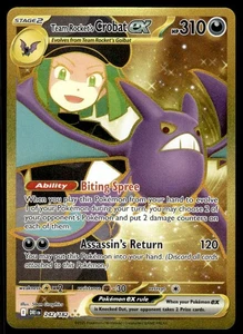Pokemon TCG SV10: Destined Rivals #242/182 Team Rocket's Crobat EX NM - Picture 1 of 2