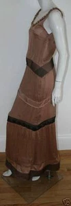 Alberta Ferretti dusty pink silk chiffon gown NEW 40 or 4 long dress - Picture 1 of 13