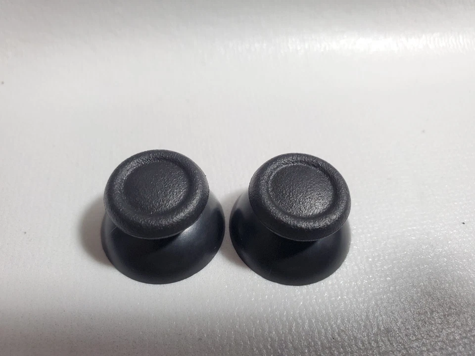 Replacement Pair Thumbstick Grips for Playstation 4 PS4 Joystick Cap Gray Black