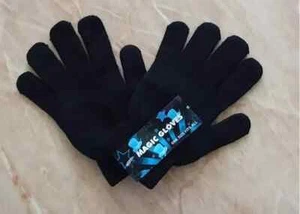 Paar Herren Damen Schwarz Magic Warm Stretch Winter Thermo Handschuhe Radfahren. - Bild 1 von 3