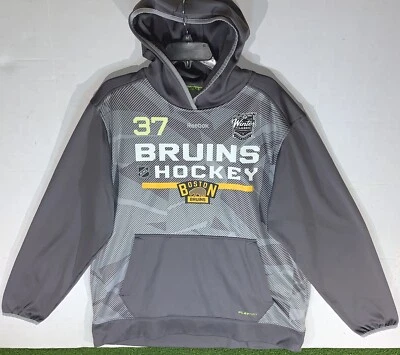 Sudadera con capucha Reebok Boston Bruins 2016 clásica de invierno Bergeron #37 talla L Foto 1 de 4