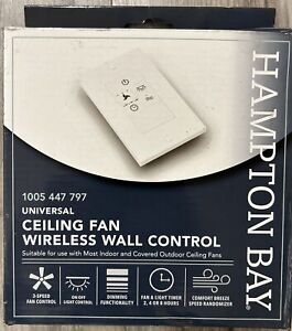 NEW HAMPTON BAY 3-Speed Universal Ceiling Fan Wireless Wall Control (Damp Rated)
