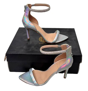 Sandalia de tacón con tiras sintéticas peine de metal atrevida para dama KURT GEIGER UE 36 UK 3 - Imagen 1 de 8