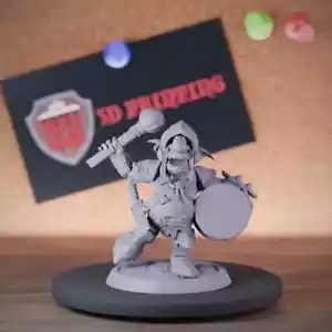 Goblin Schlagzeuger Fighter Miniatur Monster Mini Dungeons and Dragons Mini DnD 5e - Bild 1 von 8