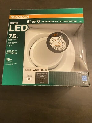  1- Led Rt5/6/900/830/fl80/rp 75W, Part 73464 Sylvania 3000k Dimmable       #257 - Image 1 of 4