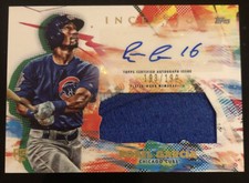 2020 Topps Inception ROBEL GARCIA #IAP-RG RPA Rookie Patch Auto RC /199! CUBS