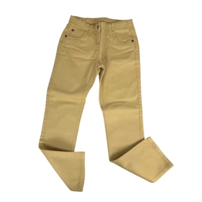 Calça jeans Hanna Andersson skinny tingida tamanho 140 mostarda - Imagem 1 de 4